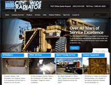 Tablet Screenshot of citywideradiator.com